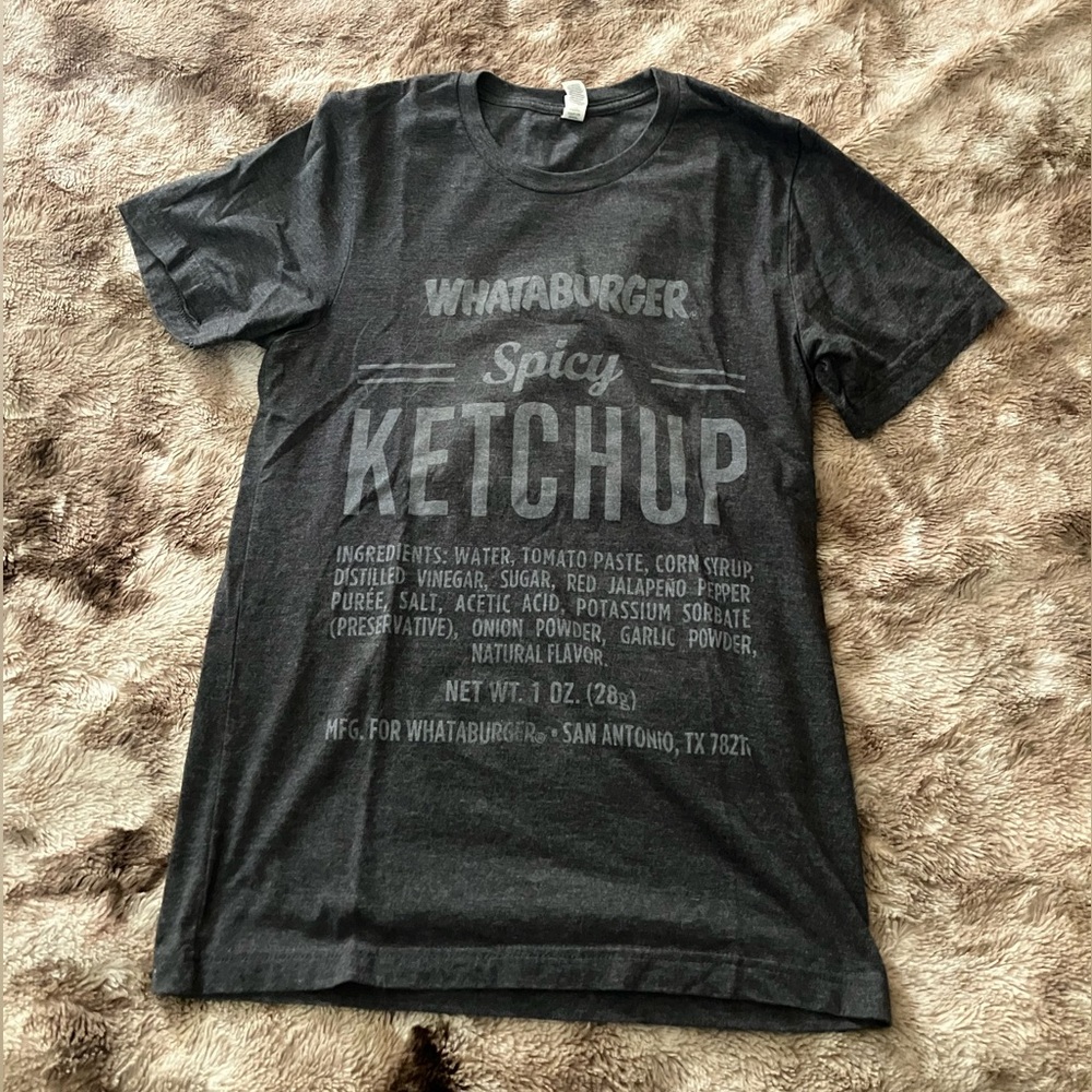 Charcoal Grey Whataburger Spicy Ketchup Recipe T-Shirt